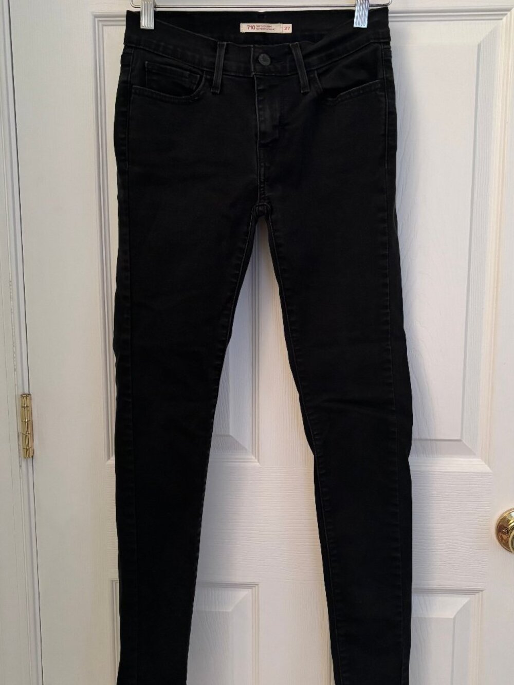 Levi's 710 Super Skinny black jeans